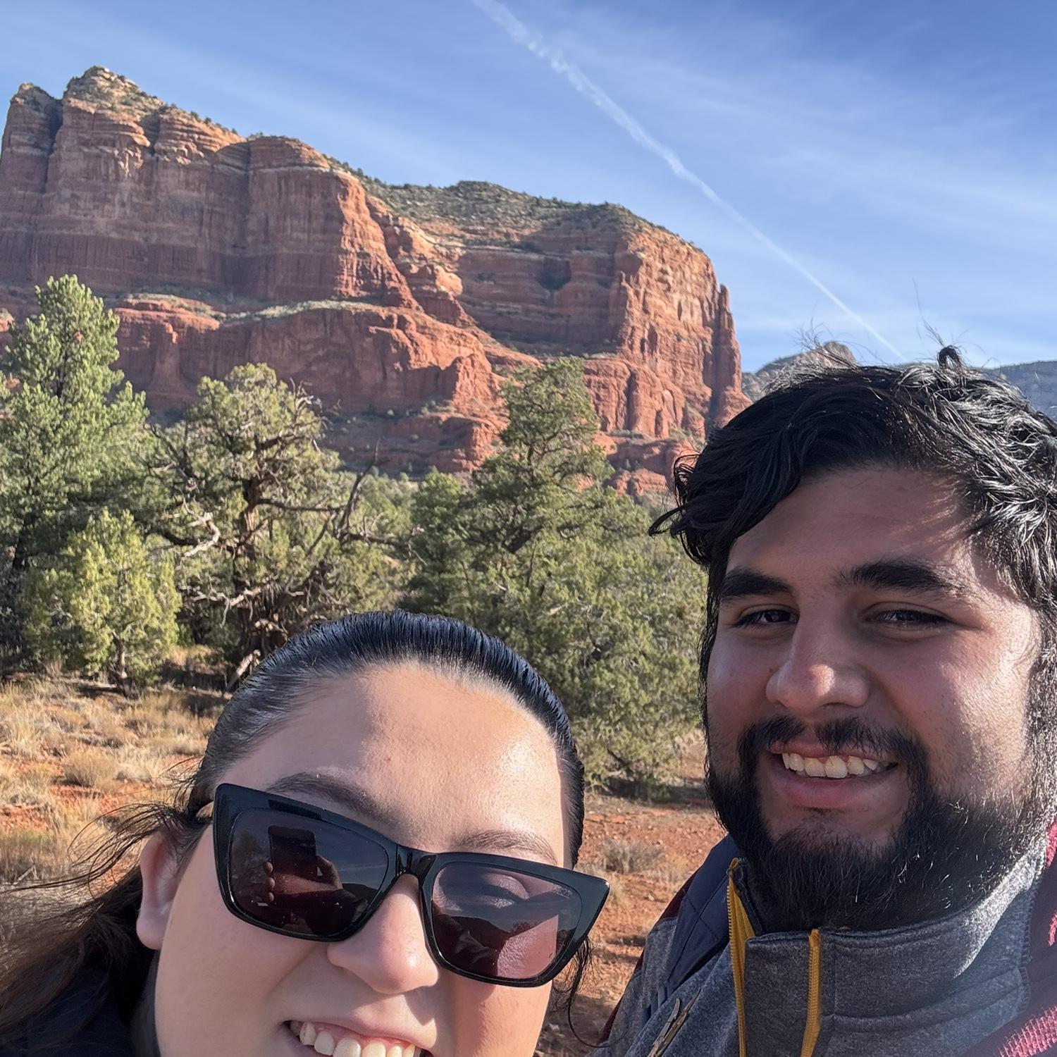 Danny and I at Sedona on a spontaneous day trip