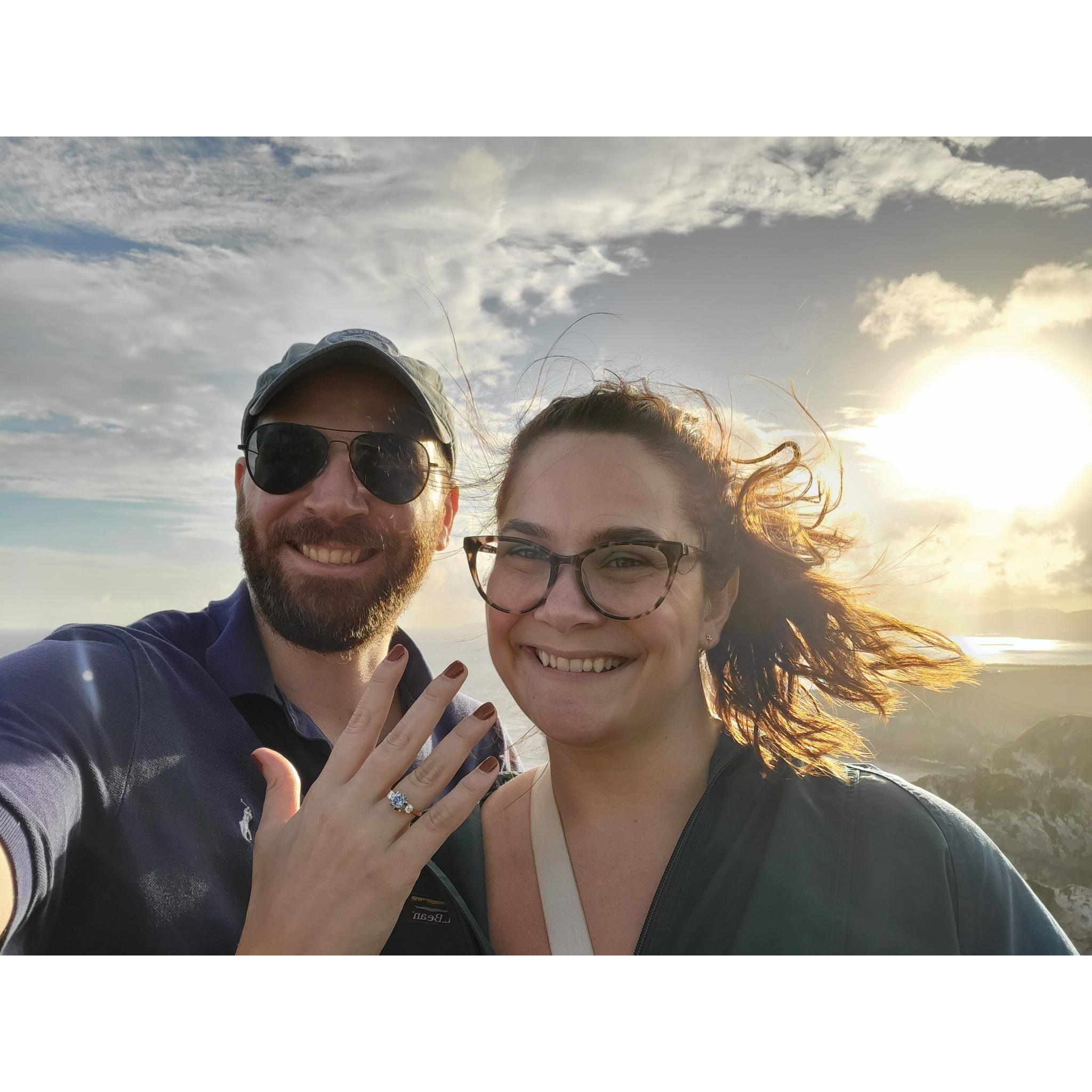 Exploring the Azores shortly after our engagement!