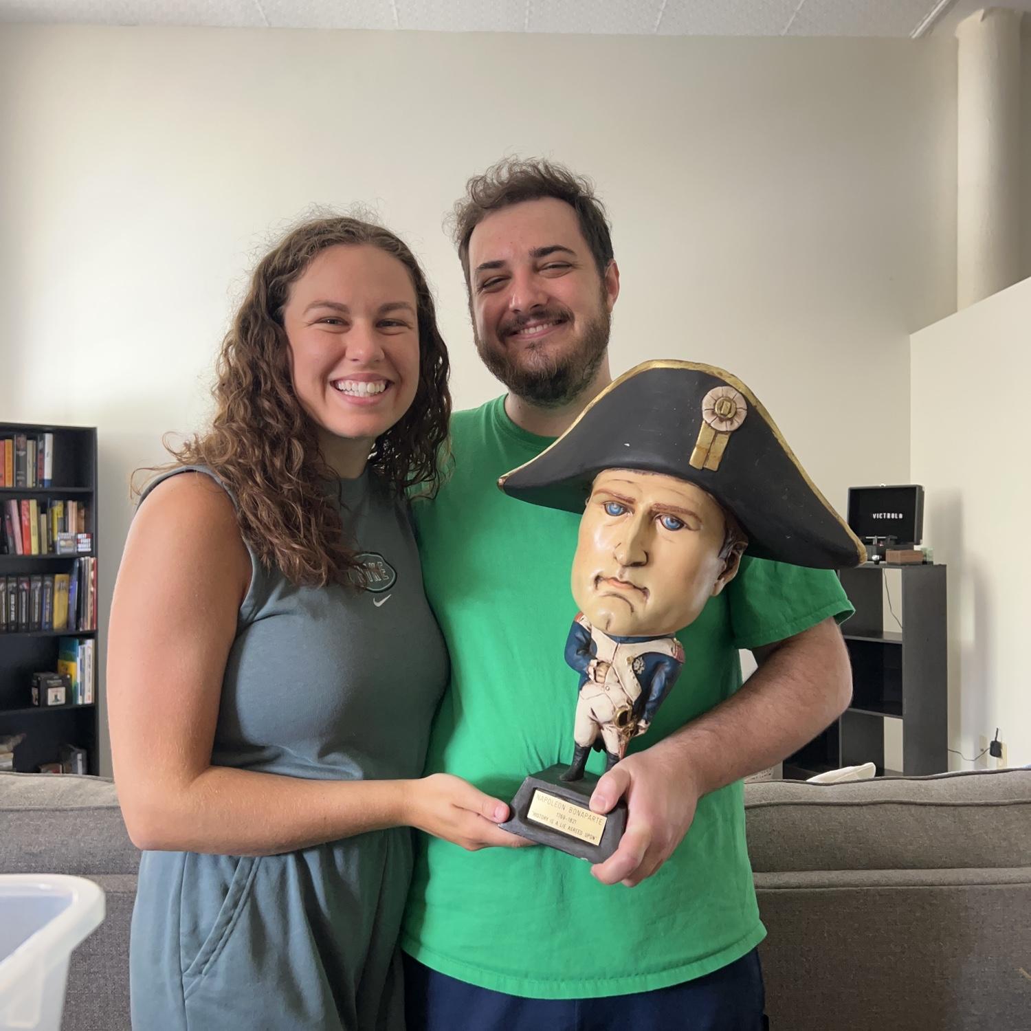 Moving into our first apartment together in Richmond.