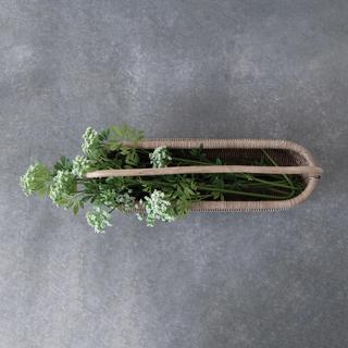 Handwoven Rattan Basket with Handle