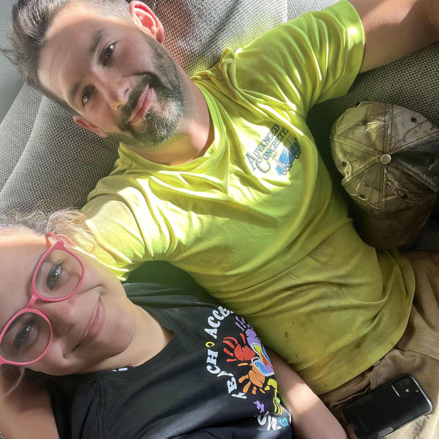 Our first picture as a couple