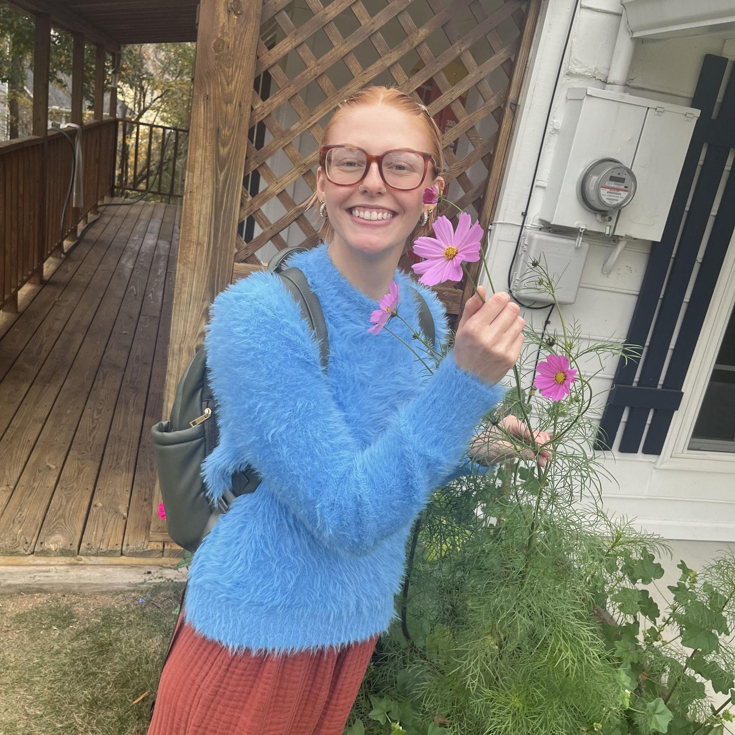 Our first flower garden we grew together. We had no idea just how crazy and awesome the garden was going to get!