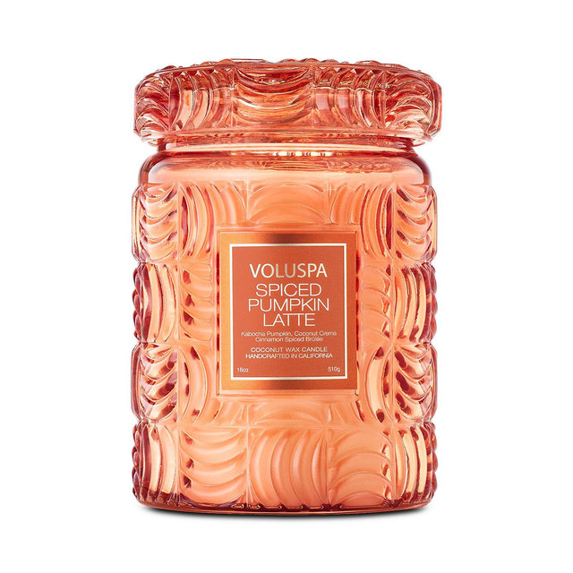 Voluspa Spiced Pumpkin Latte Large Jar Candle, 18 oz.