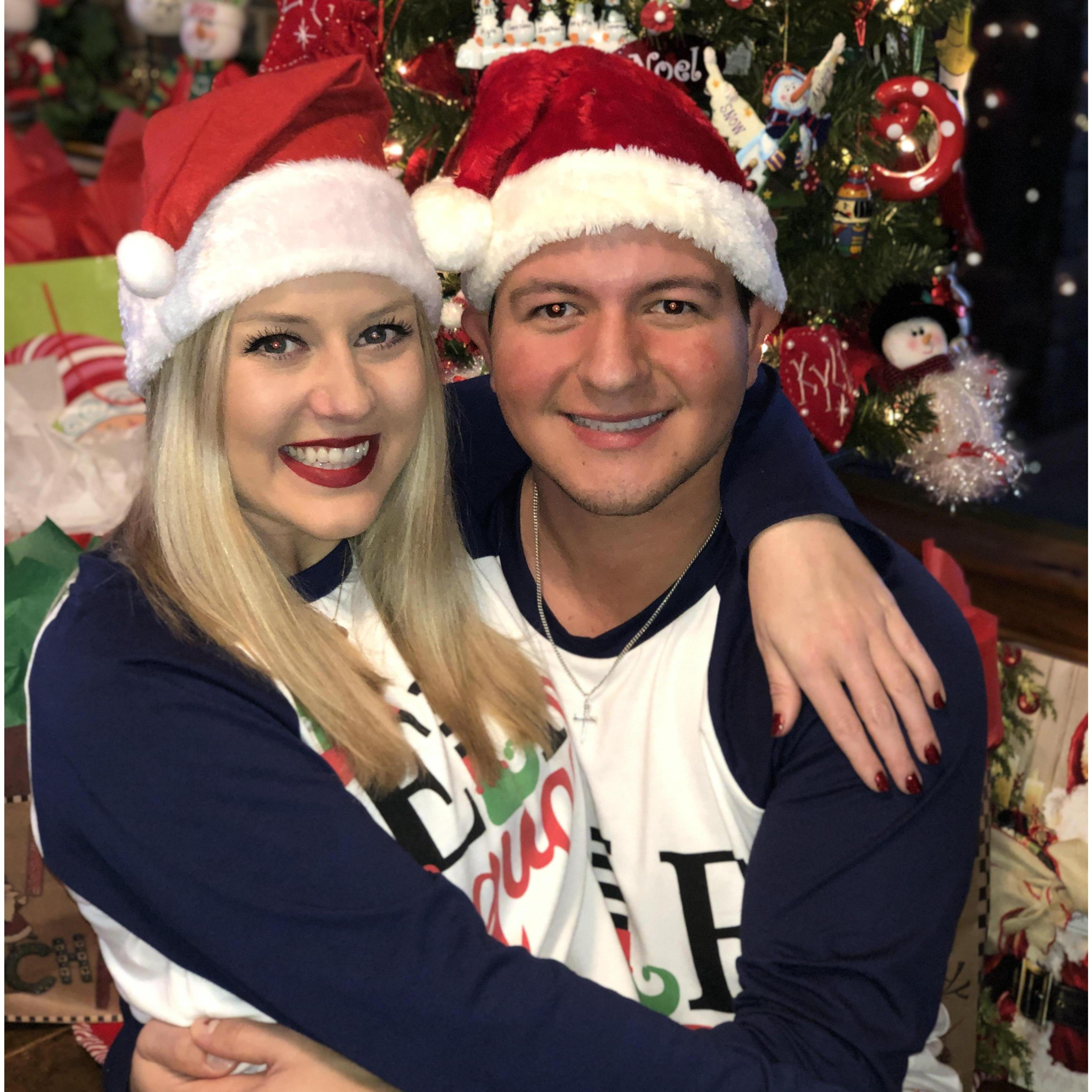 Our first Christmas together.