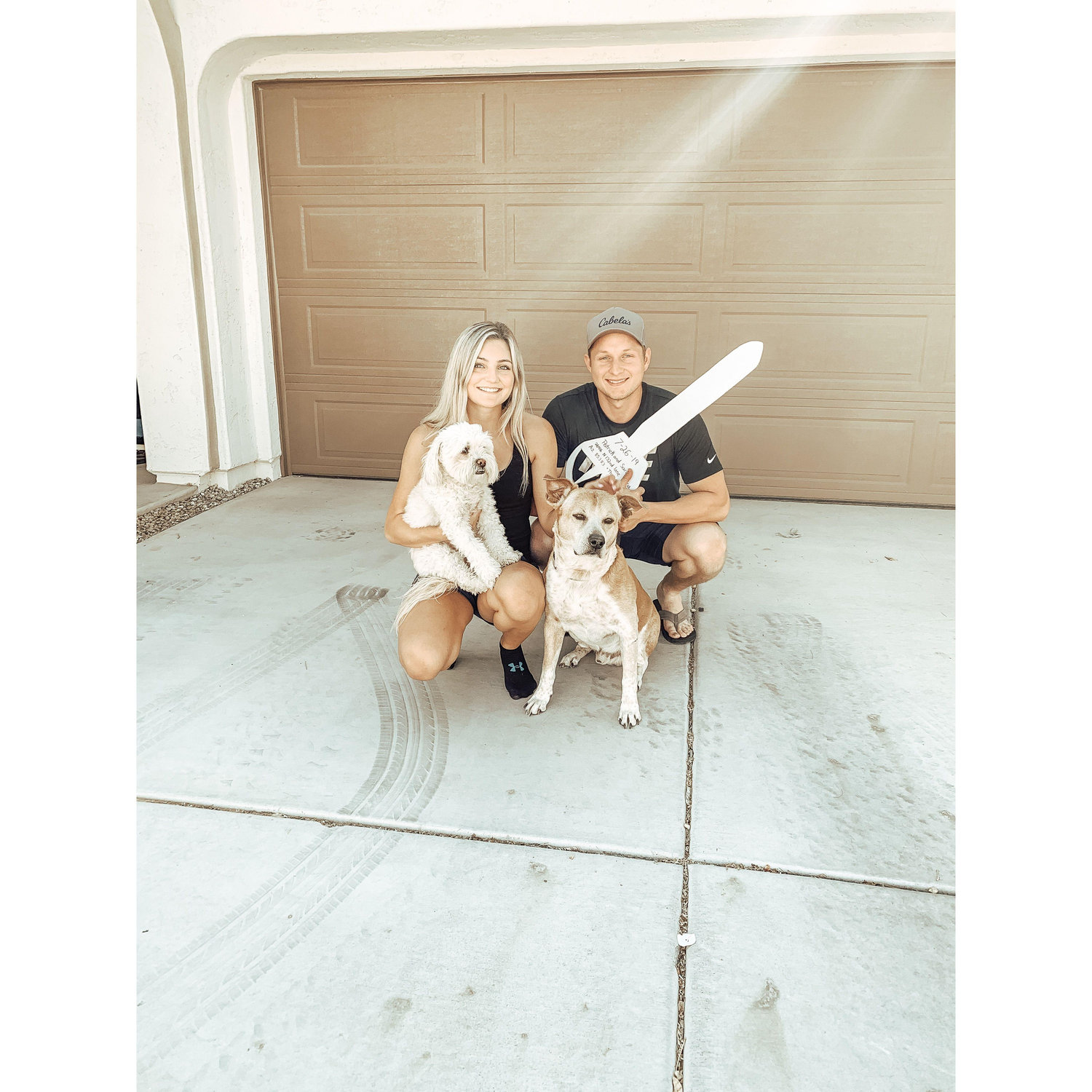 The day we signed on our house!