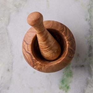Sustainable Olivewood Mortar & Pestle