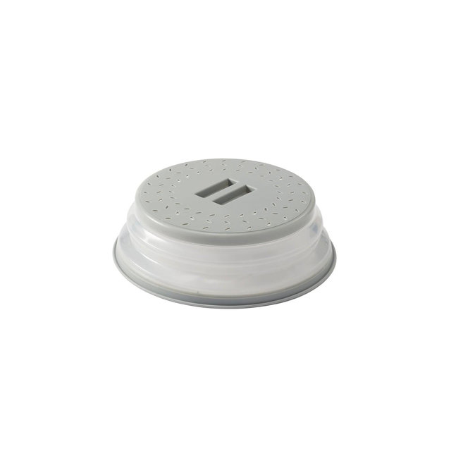 The Lakeside Collection Collapsible Microwave Splatter Guard - Collapsible Splatter Guard Gray