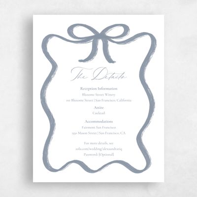 Dusty Blue Wedding Enclosure - Chausey