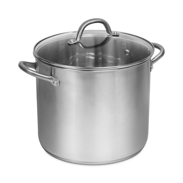 Sedona Pro Stainless Steel 12-Qt. Stockpot with Glass Lid