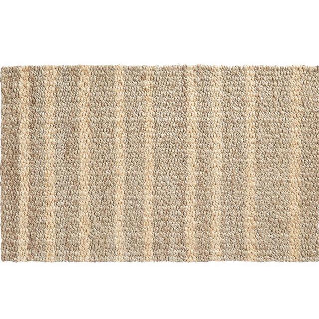 Asha Vertical Striped Jute Doormat, 18 x 30", Gray Multi