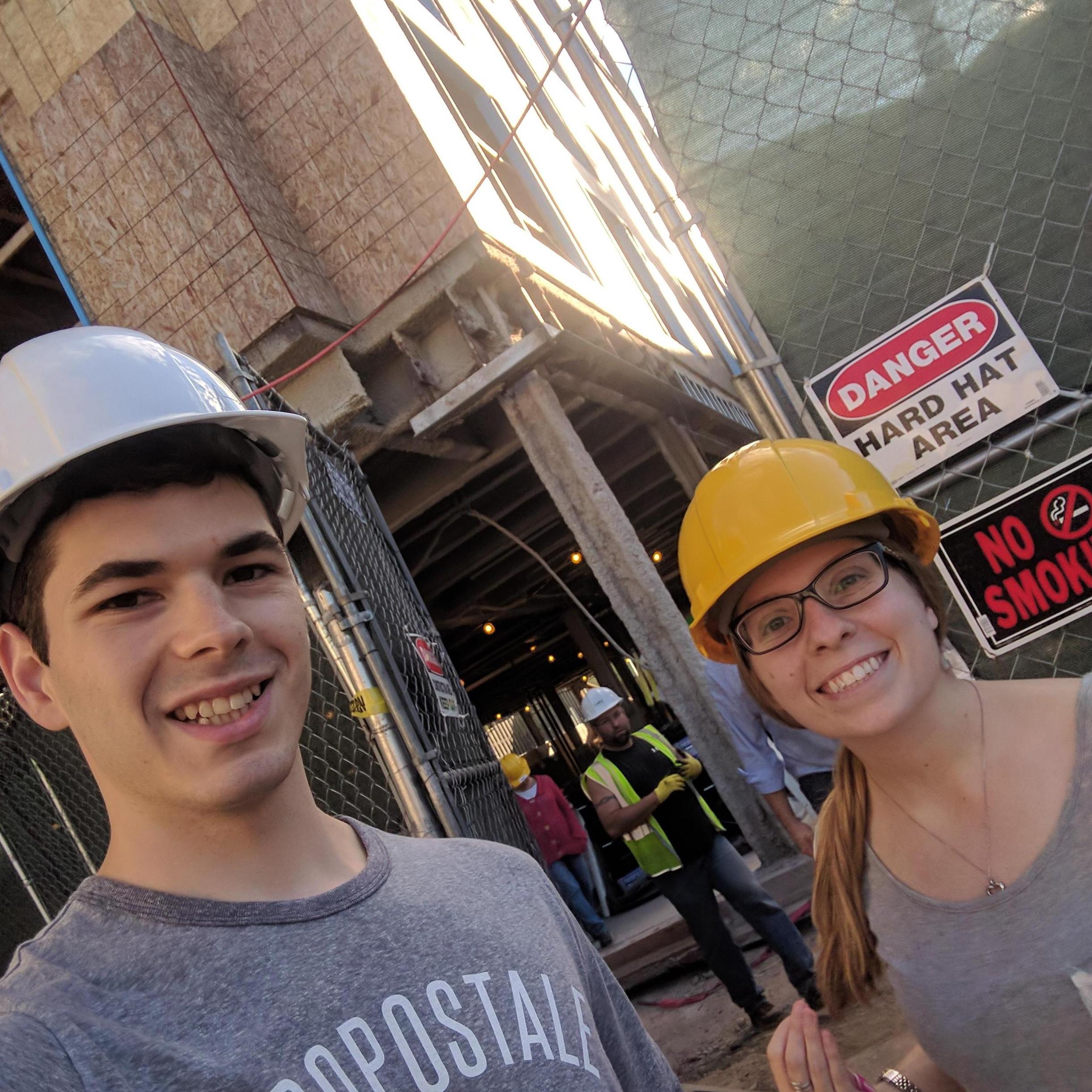 This is the construction site for where our new apartment will be!