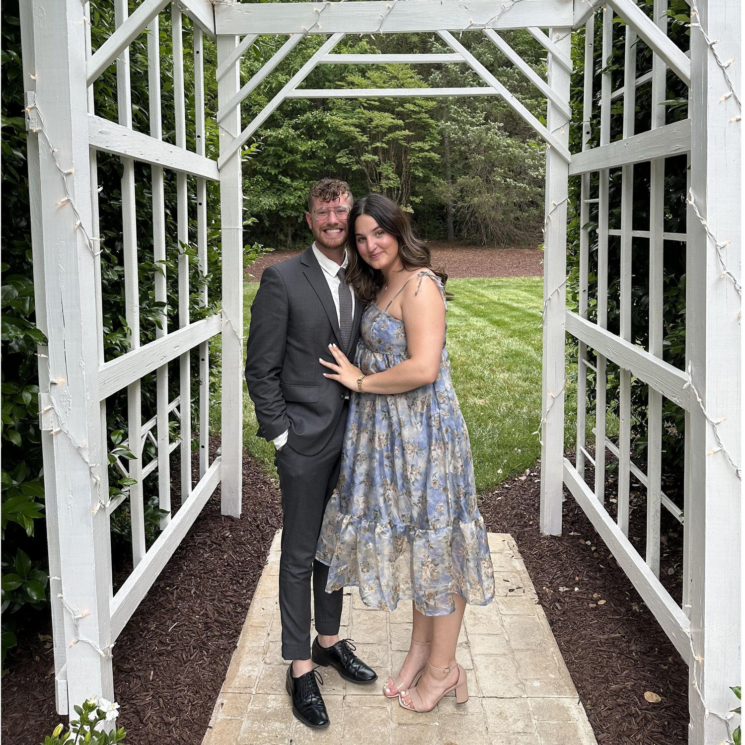 Our first wedding as a couple!