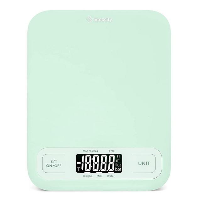Etekcity Food Kitchen Scale, Digital Grams and Ounces for Weight Loss, Baking, Cooking, Keto and Meal Prep, Large, Green
