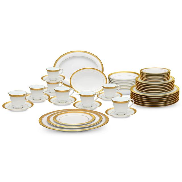 Noritake® Crestwood Gold 50-Piece Dinnerware Set