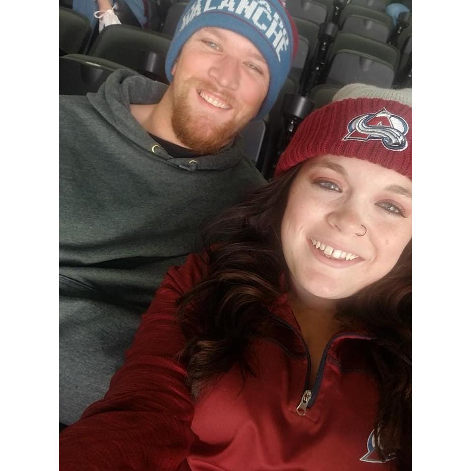 Roberts first Avs game!