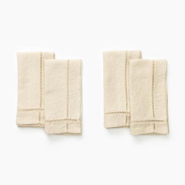 Ladder Stitch Linen Napkins (Set of 4)