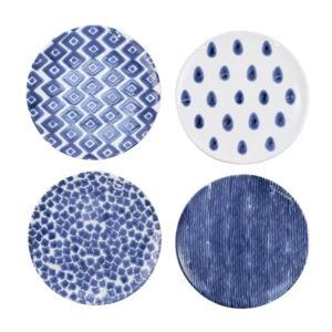 Santorini Assorted Salad Plates - Set of 4
