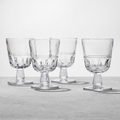 4pk Glass Goblet Clear - Hearth & Hand™ with Magnolia