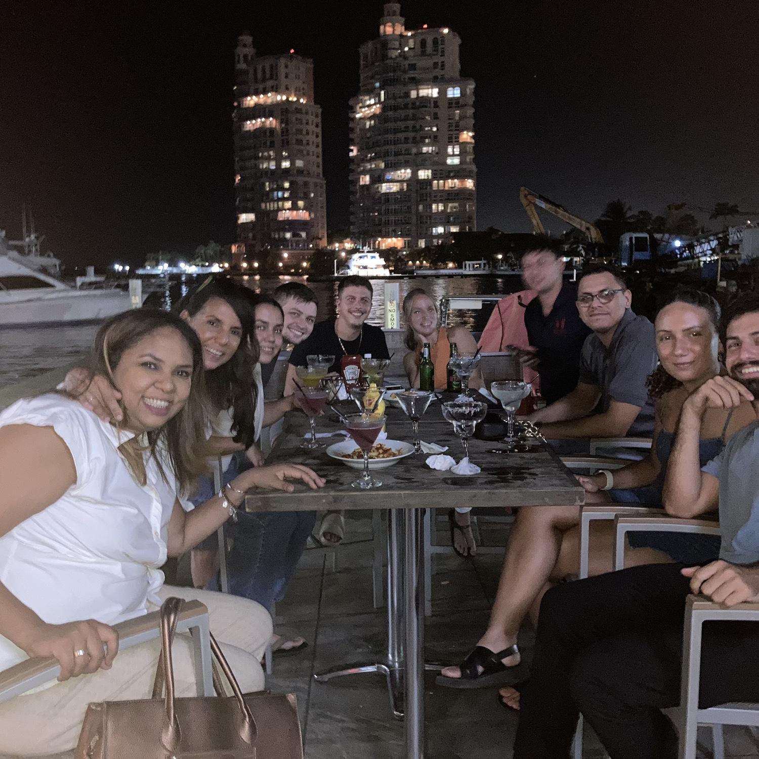 Yacht Club drinks with family