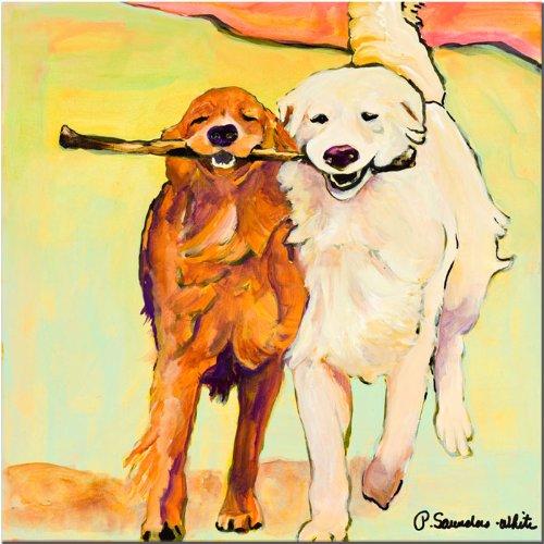 Stick With Me by Pat Saunders-White, 24x24-Inch Canvas Wall Art