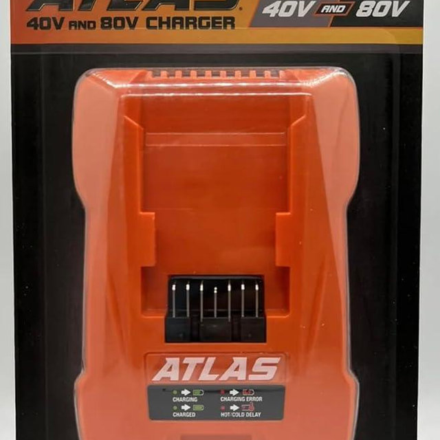 Generic Atlas 40V and 80V Dual Voltage Standard Battery Charger, orange