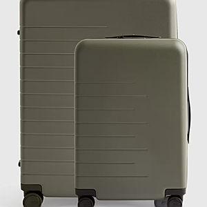 Carry-On & Large Check-In Suitcase Set in Olive
