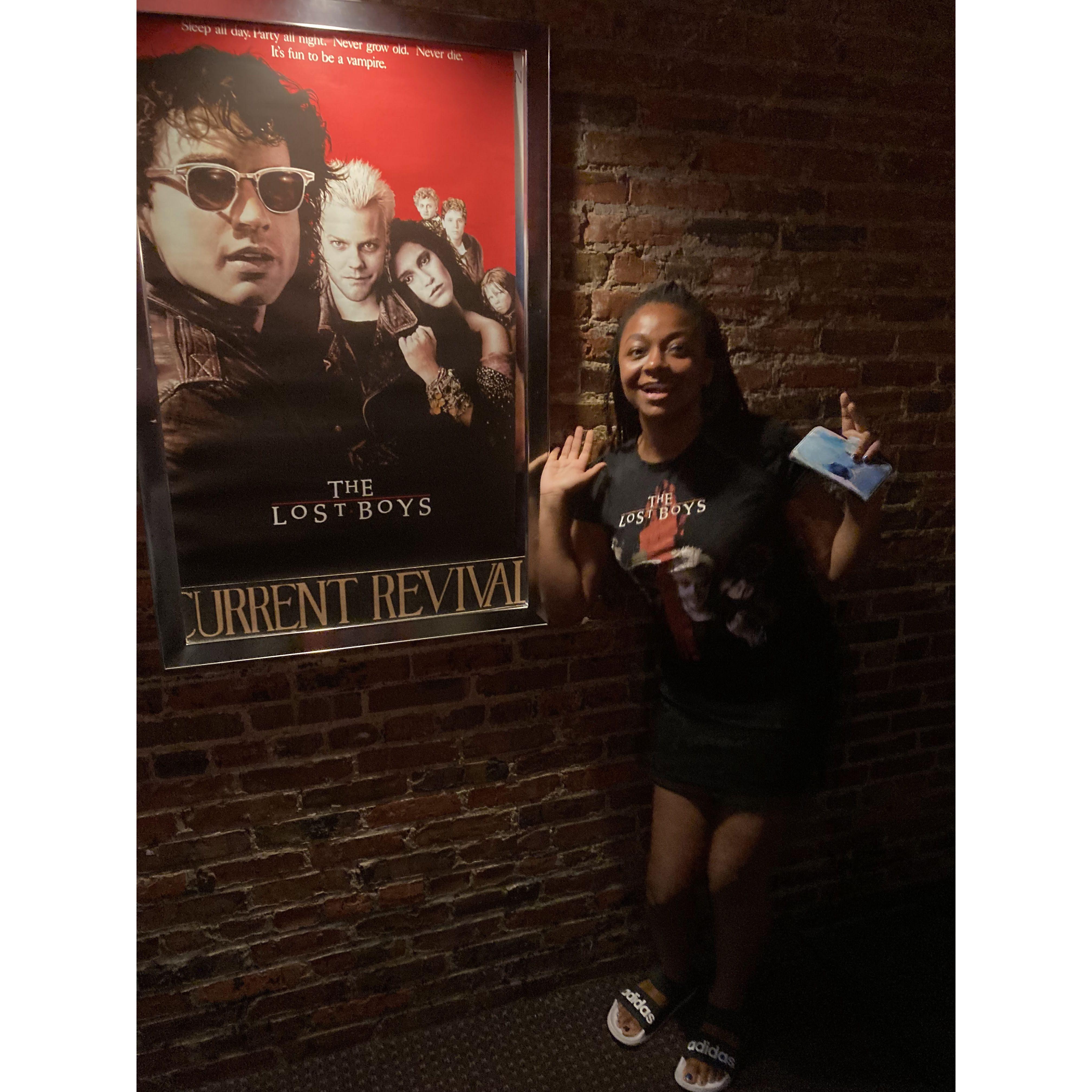 Asia at a revival showing of the Lost Boys