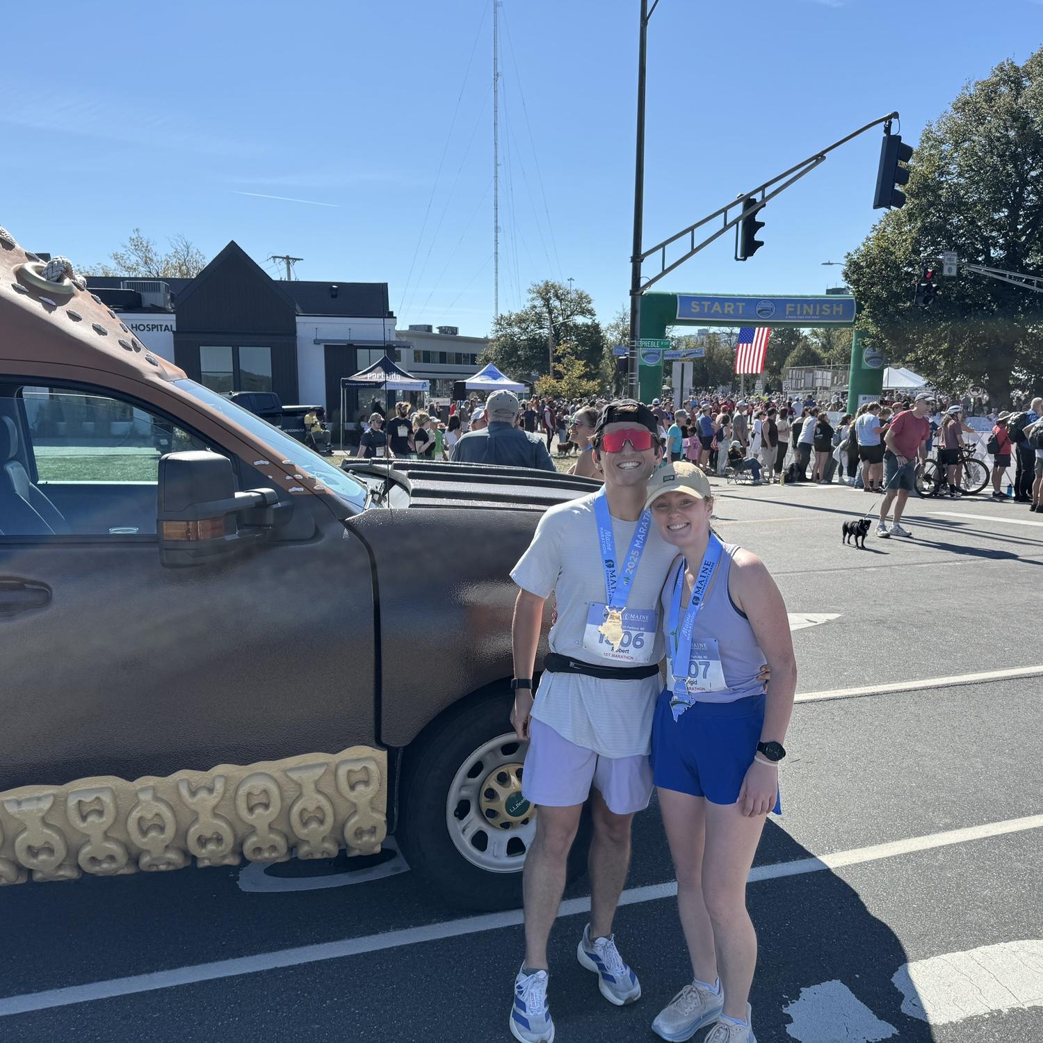 Our first marathon in Portland, ME! 10.5.25