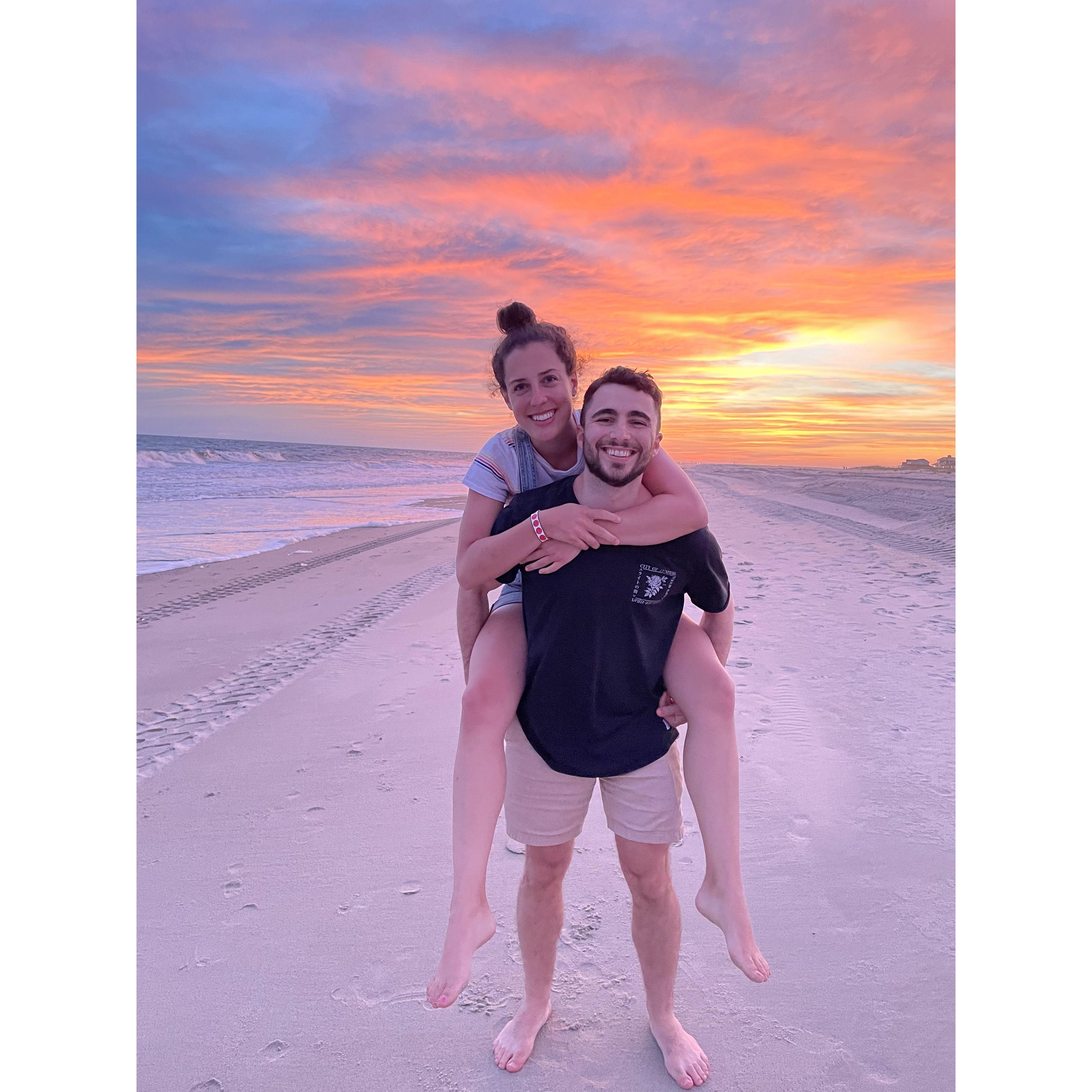 Sunset on Bald Head Island, April 2021