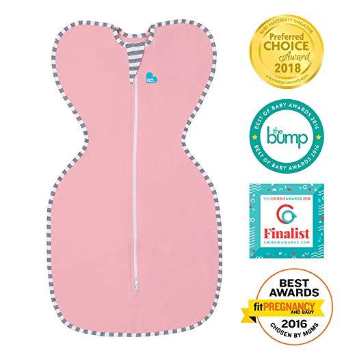 Love To Dream Swaddle UP Original 1.0 TOG, Pink, Medium, 13-18.5 lbs.