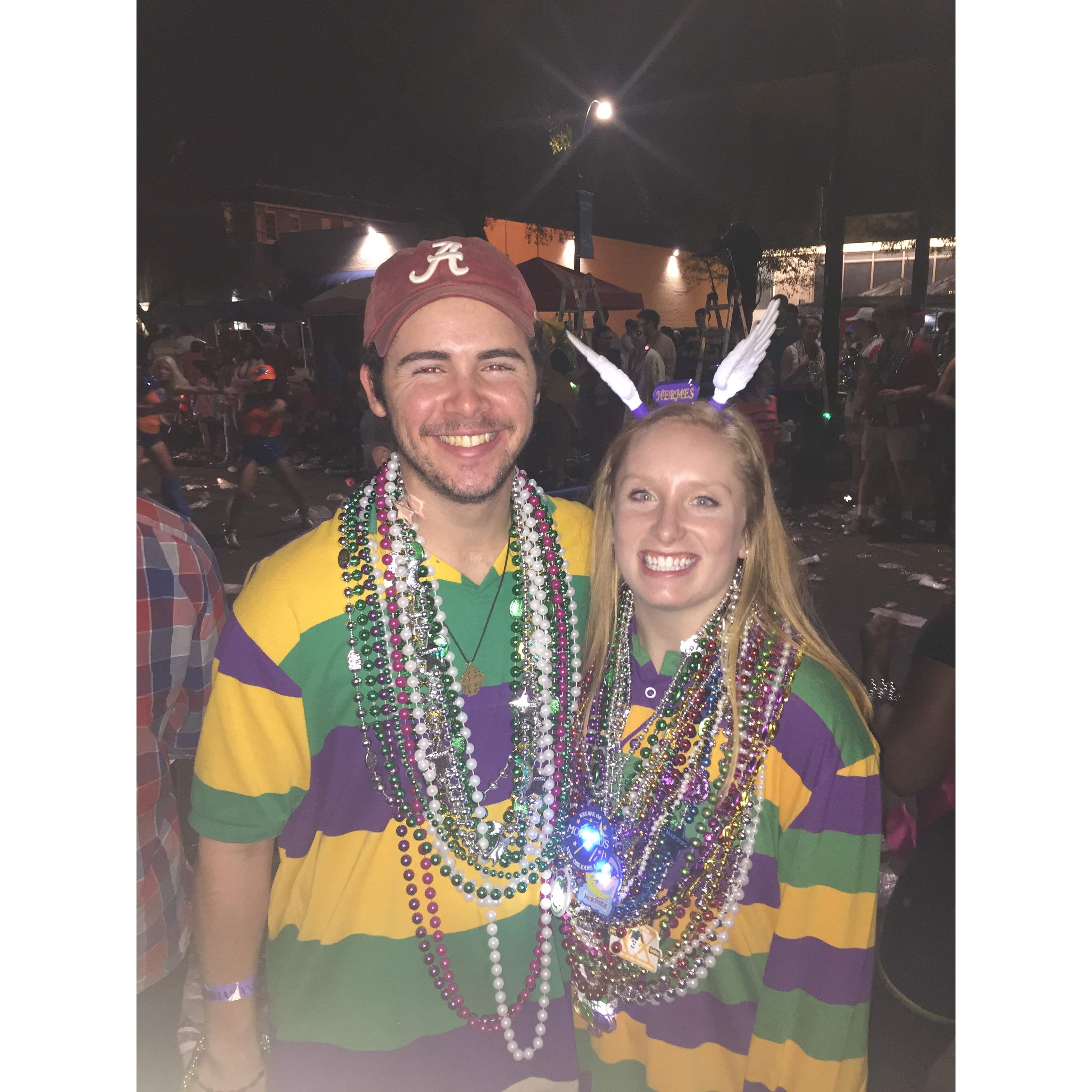 Caroline's 1st Mardi Gras (William's 19th)