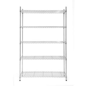 Style Selections 72-in H x 47.7-in W x 18-in D 5-Tier Steel Freestanding Shelving Unit