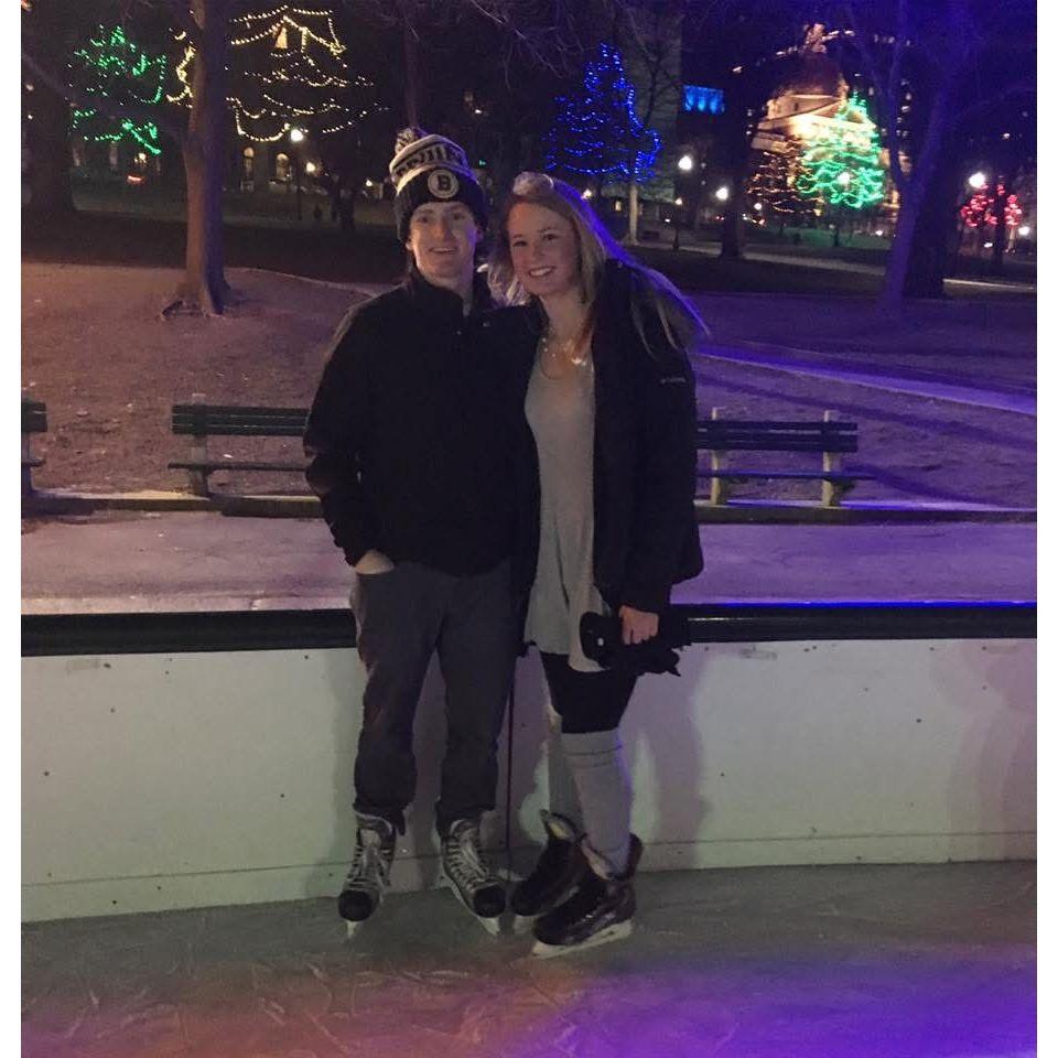 2016 - Our first date at the Boston Common Frog Pond