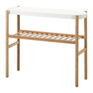 SATSUMAS				Plant stand, bamboo, white