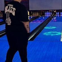 Our first date, bowling in Georgia it was technically suppose to be our bachelor party.