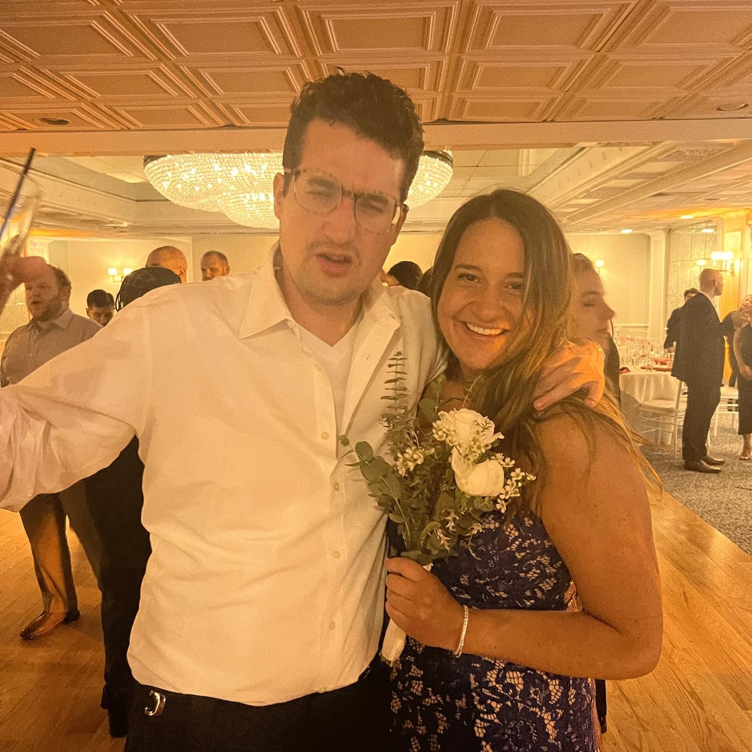 Almost 10 bouquets were caught before the proposal.