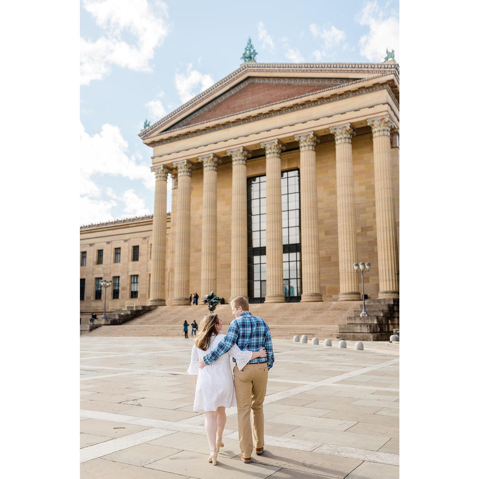 Engagement Photos - Philadelphia Museum of Art - February 2021