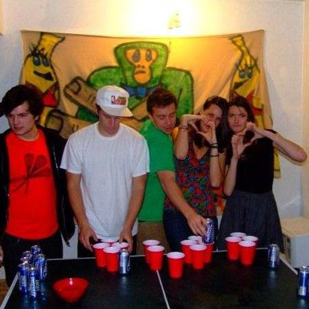 The Pong Game. 
(Pictured: Walker, Will, and Brooke)
