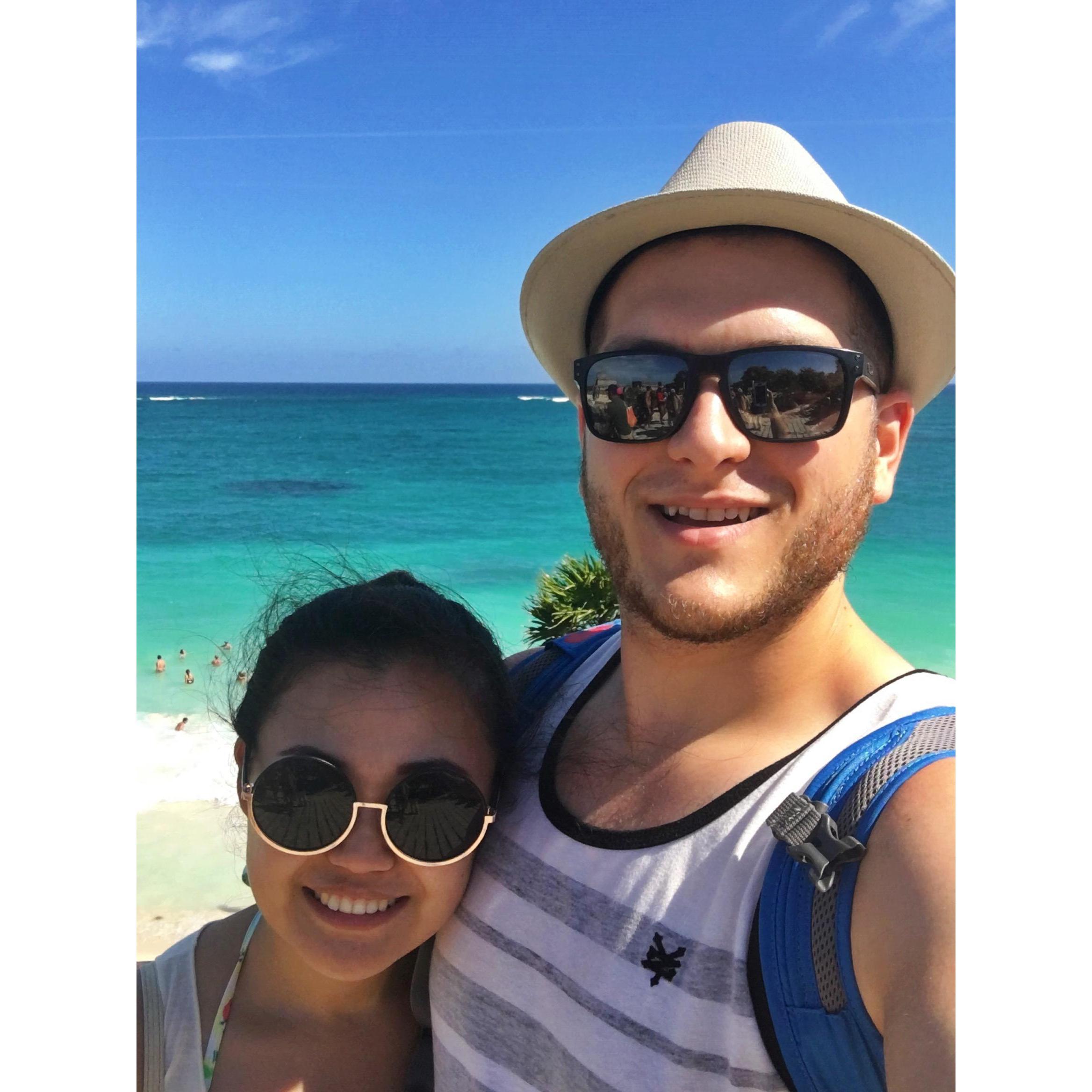 Our first trip together, Doug said "ILY" for the first time. Tulum 2017.