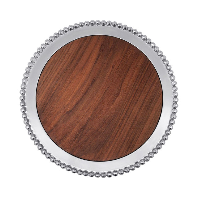 Mariposa Pearled Round Cheese Board