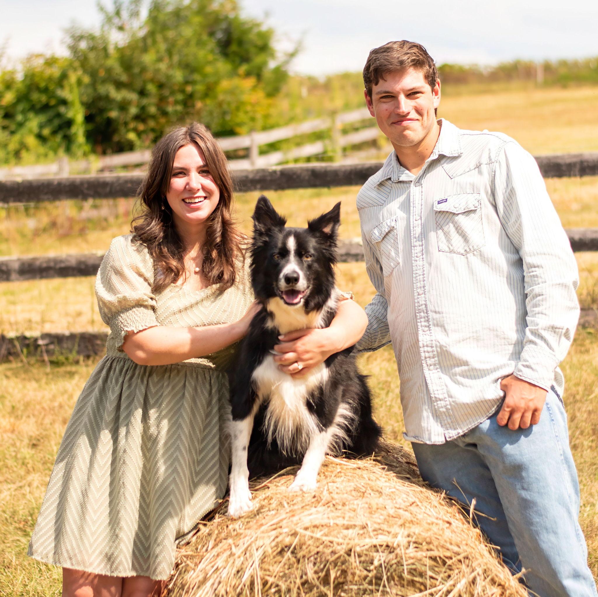 Lachlan was there to celebrate our engagement too!