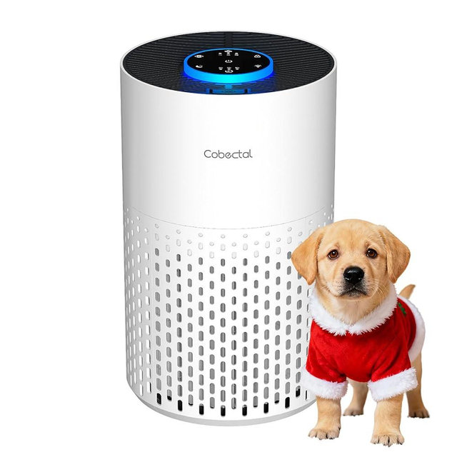 Air Purifiers for Bedroom Home, Cobectal Air Cleaner with H14 True HEPA 3-in-1 Filter for Room up to 1050 ft², Aroma Function, Sleep Mode, Portable Air Purifiers for Office, Dorm, RVs, White