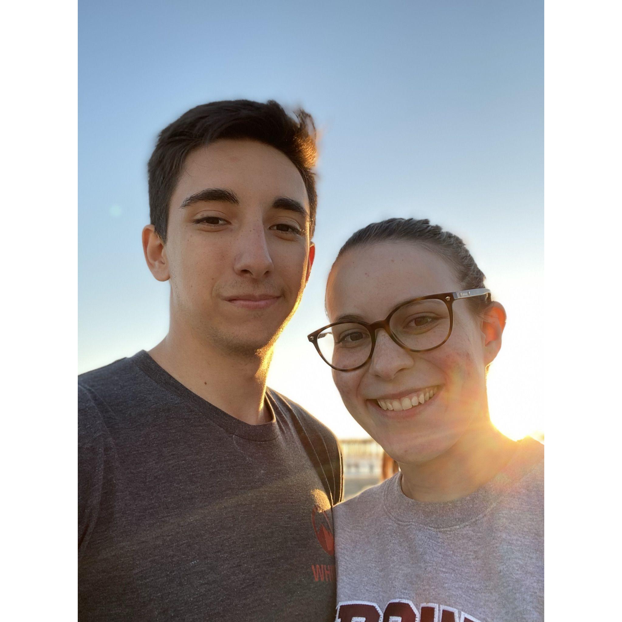 At Pismo beach, our favorite place to visit during summer of 2021