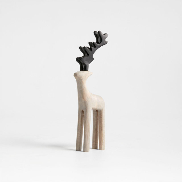 9" Wood Reindeer