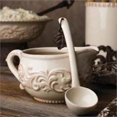GG COLLECTION Acanthus Sauce Boat With Ladle