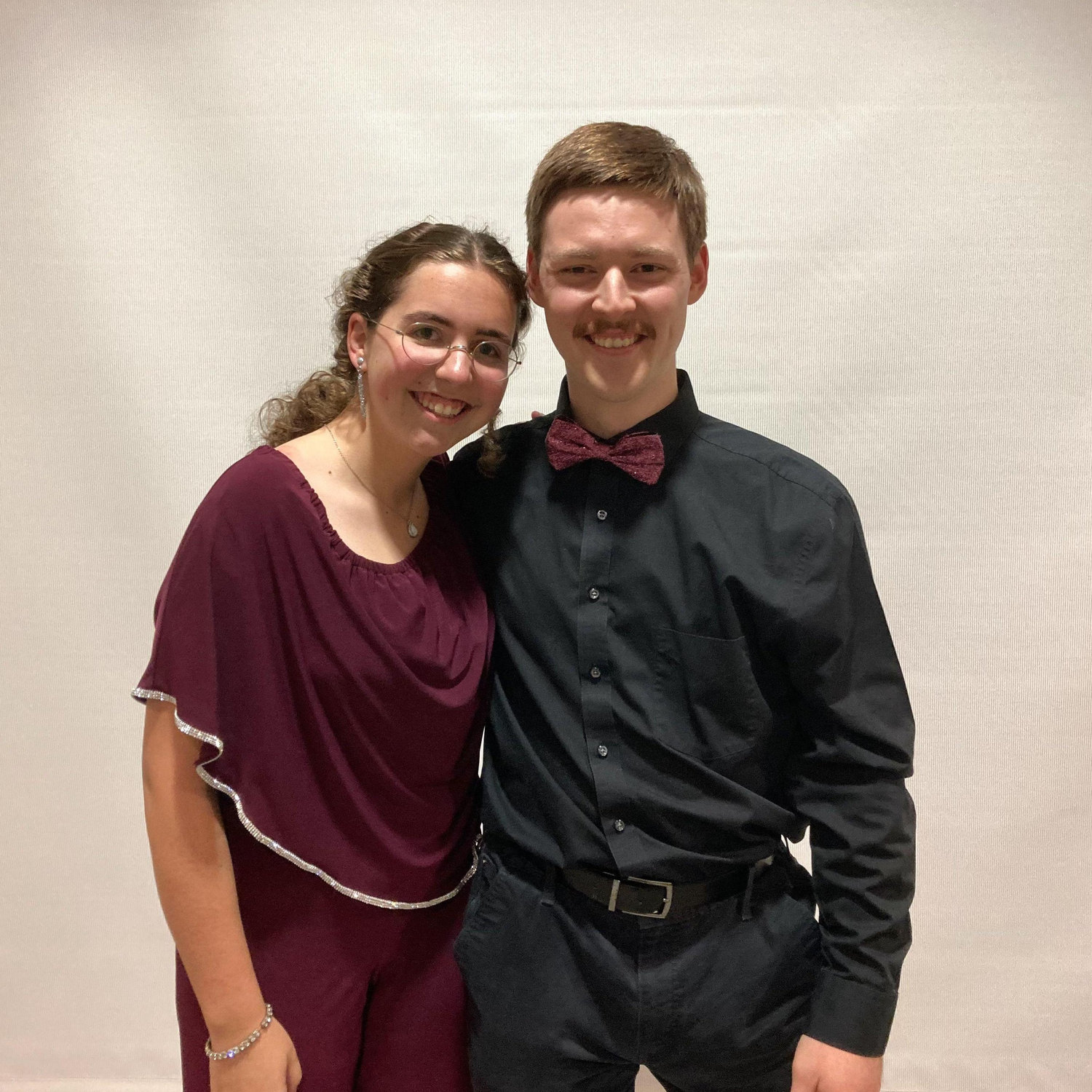 Being engaged has its perks... I got Stephen to wear a GLITTERY bowtie for the Dance of the Decades!