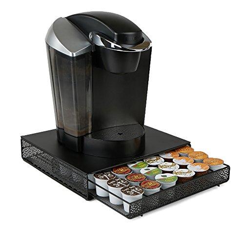 Mind Reader MTRAY-BLK Storage Drawer Coffee Pod Holder, 36 Capacity, Black