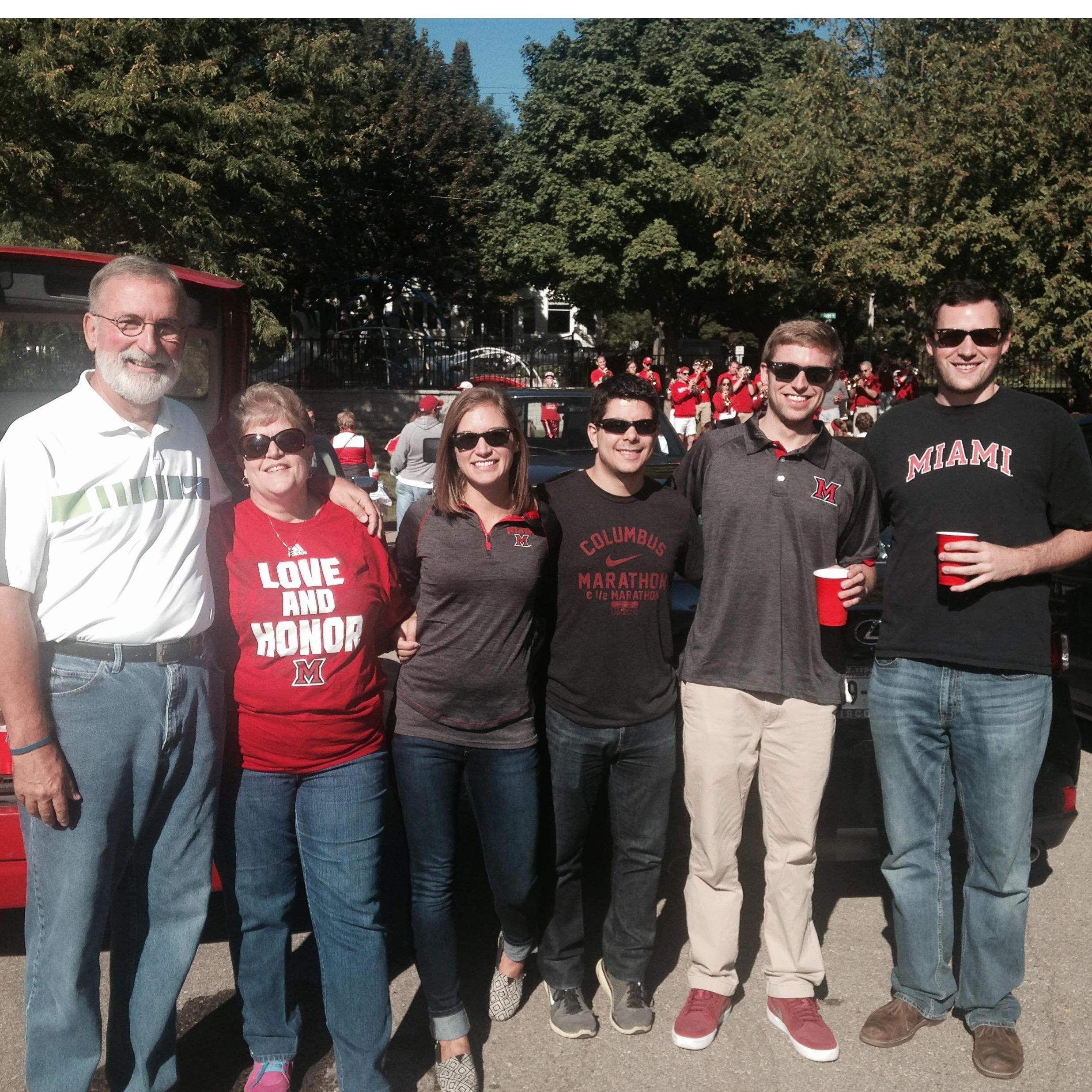 Rise up Redhawks!  Wisconsin vs. Miami tailgate, September 2016.