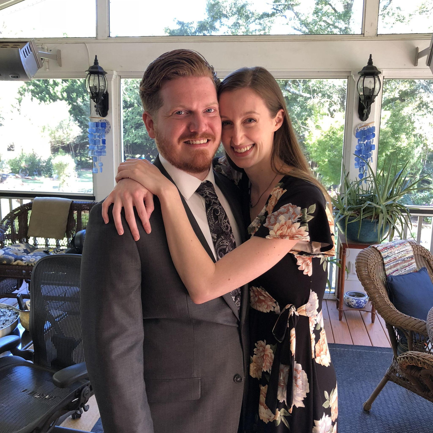 On our way to Duncan's friend's wedding