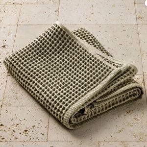 Waffle Bath Towel Olive Sage - Casaluna™